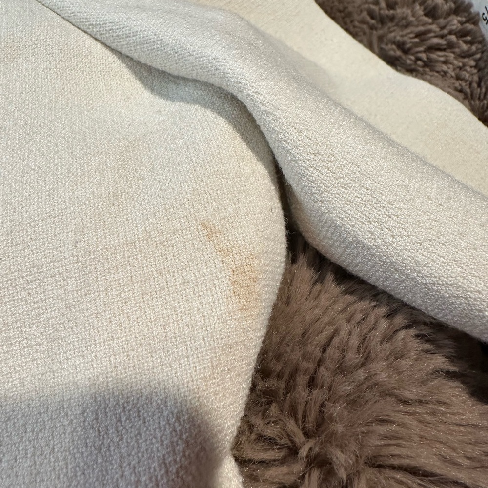 Zara Cream Textured Dress - Picture 5 of 11